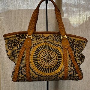 Cole Haan XL Sierra embroidered tote